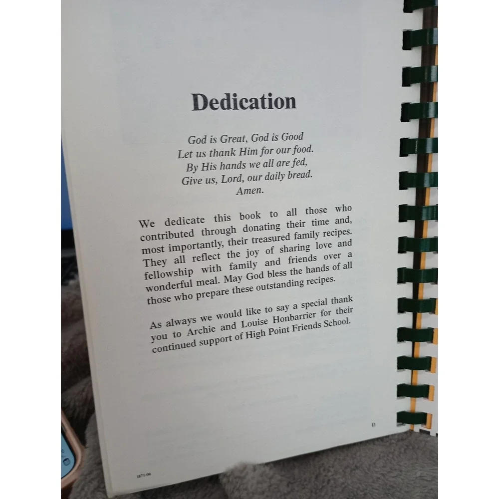 High Point Friends School and Meeting Cookbook‎ High Point NC 2006 Local Recipes